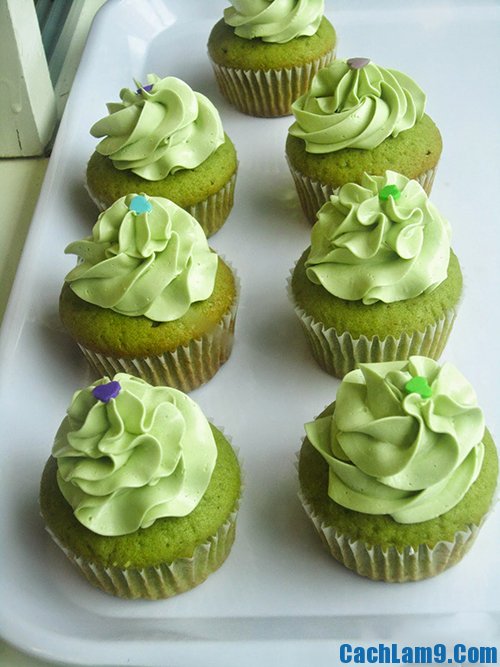 Cách làm bánh cupcake trà xanh ngon, đẹp và bổ dưỡng