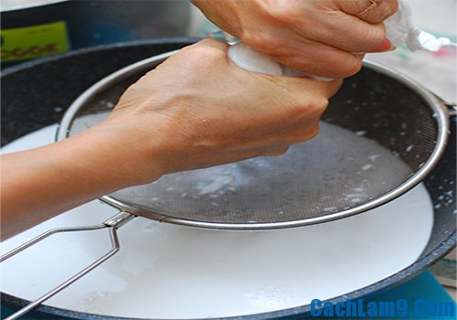 Cách làm nước cốt dừa nguyên chất