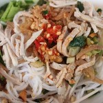 Bún mắm nêm thịt luộc chả da, bun mam nem thit luoc cha da