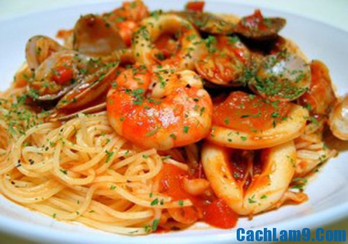 Mỳ spaghetti hải sản - Mỳ Ý hải sản ngon, đẹp và giàu chất dinh dưỡng