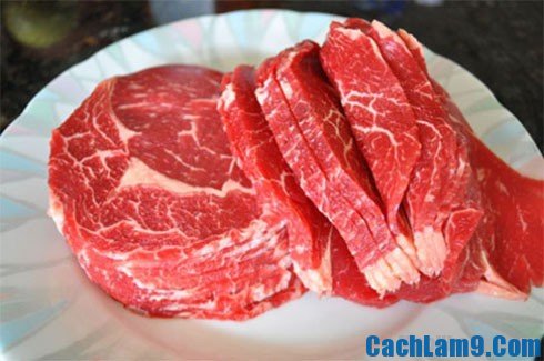 Nguyên liệu để làm thịt bò bít tết