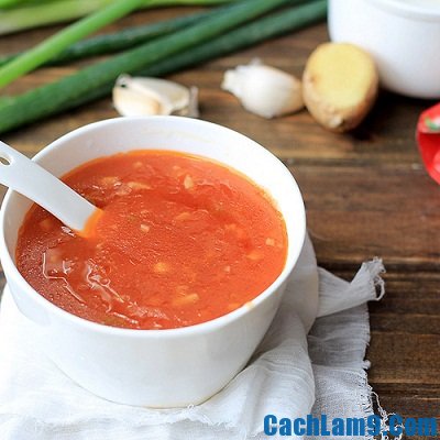 Cách pha nước xốt chua ngọt